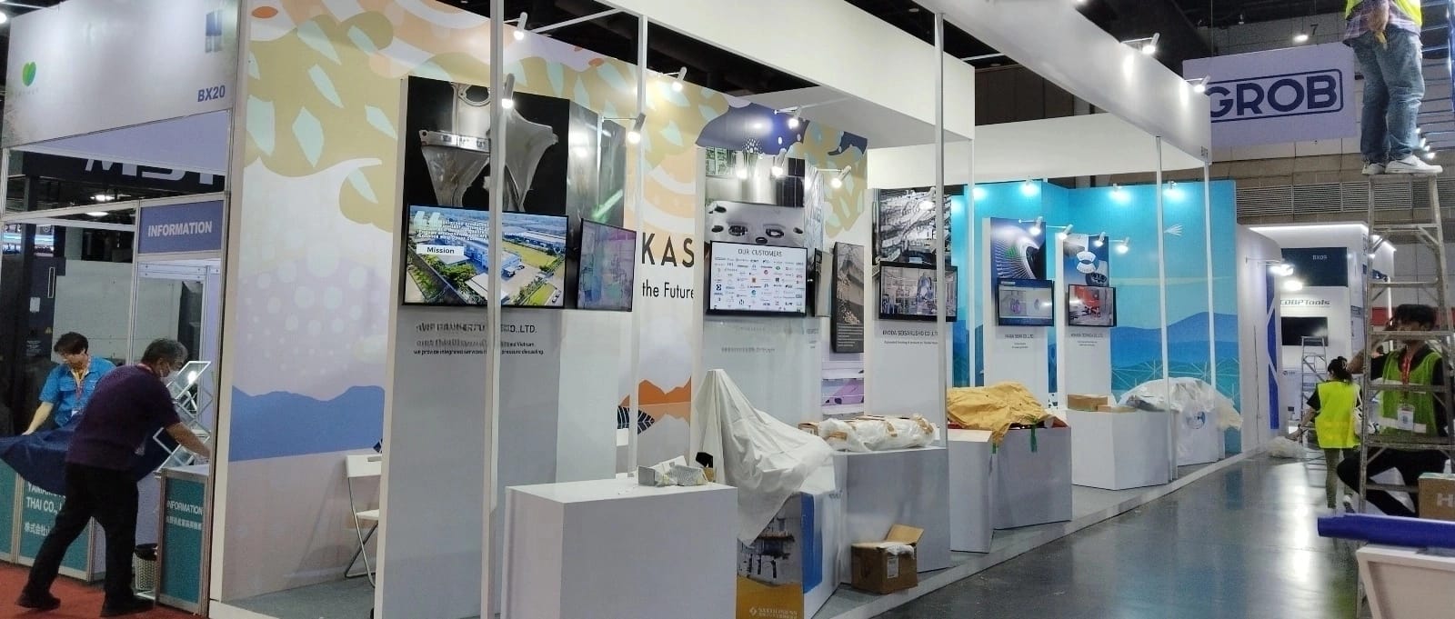 METALEX 2023 exhibition booth at BITEC, Bangkok by KEW-I PROJECTS