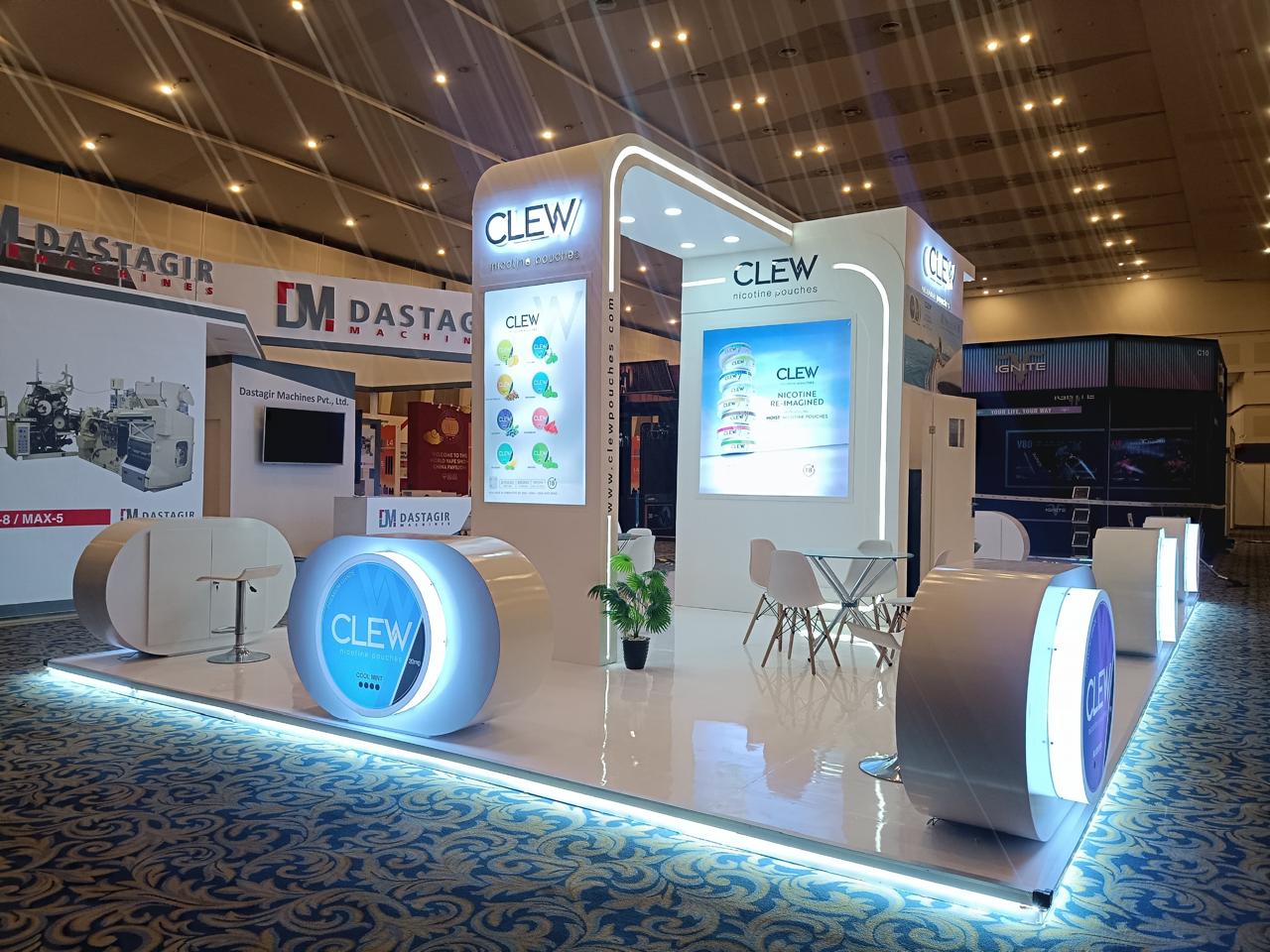 Exhibition booth in Indonesia (built by our carpentry partner)