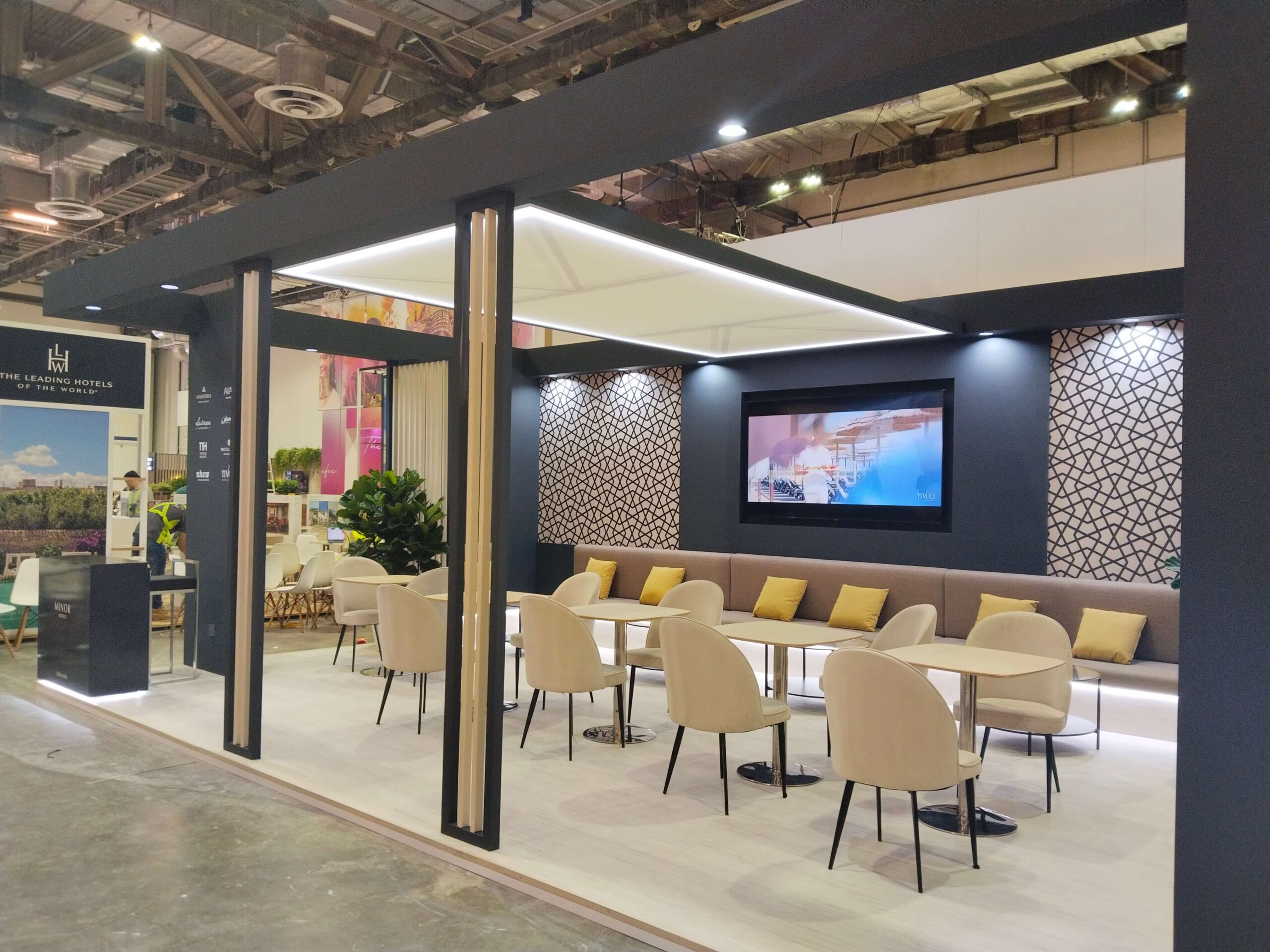 ILTM exhibition booth setup at Marina Bay Sands