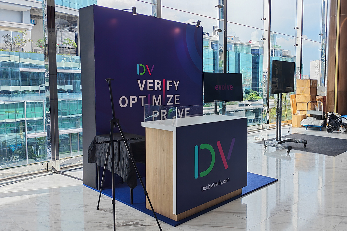Exhibition booth setup in Singapore by KEW·I PROJECTS