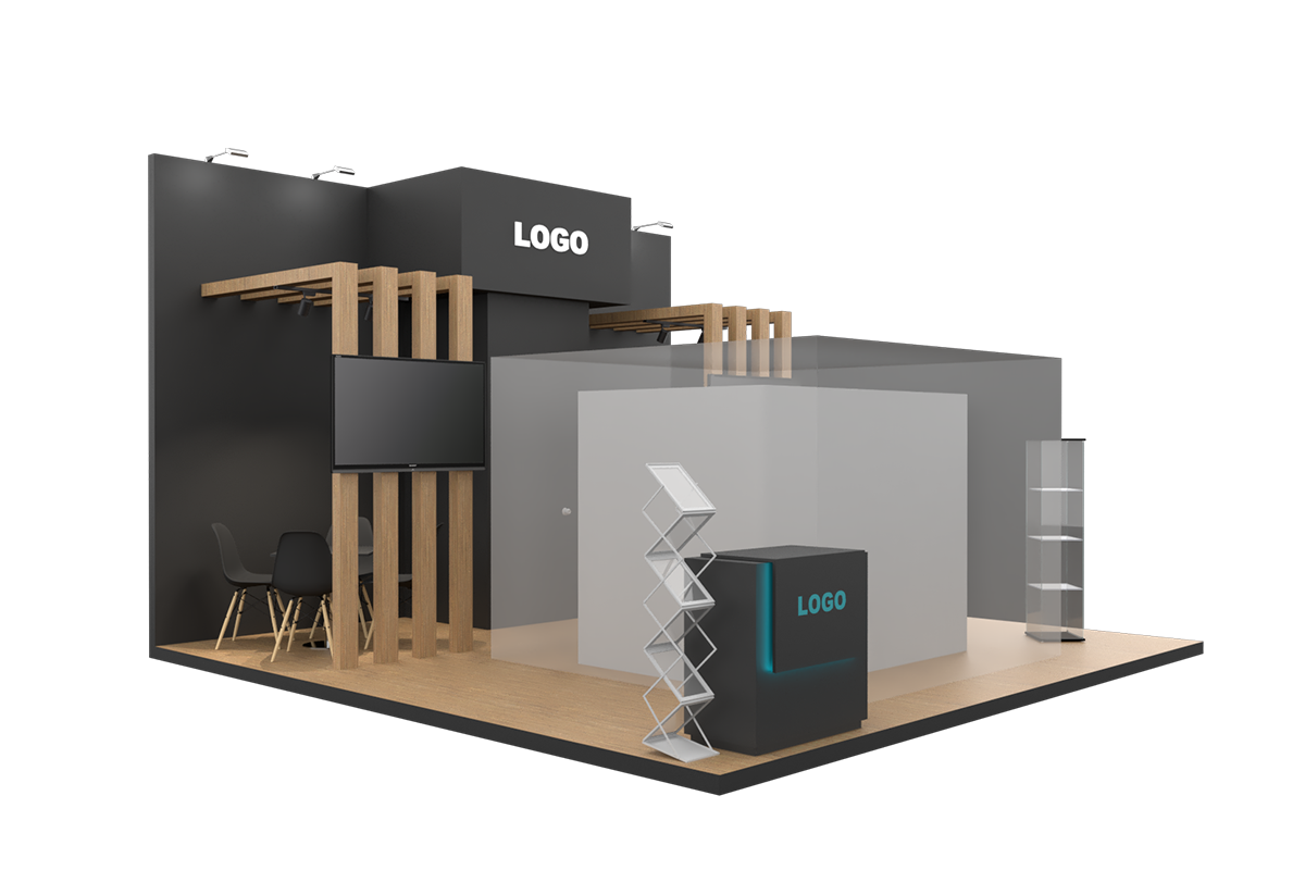 SEMICON exhibition booth design concept by KEW·I PROJECTS