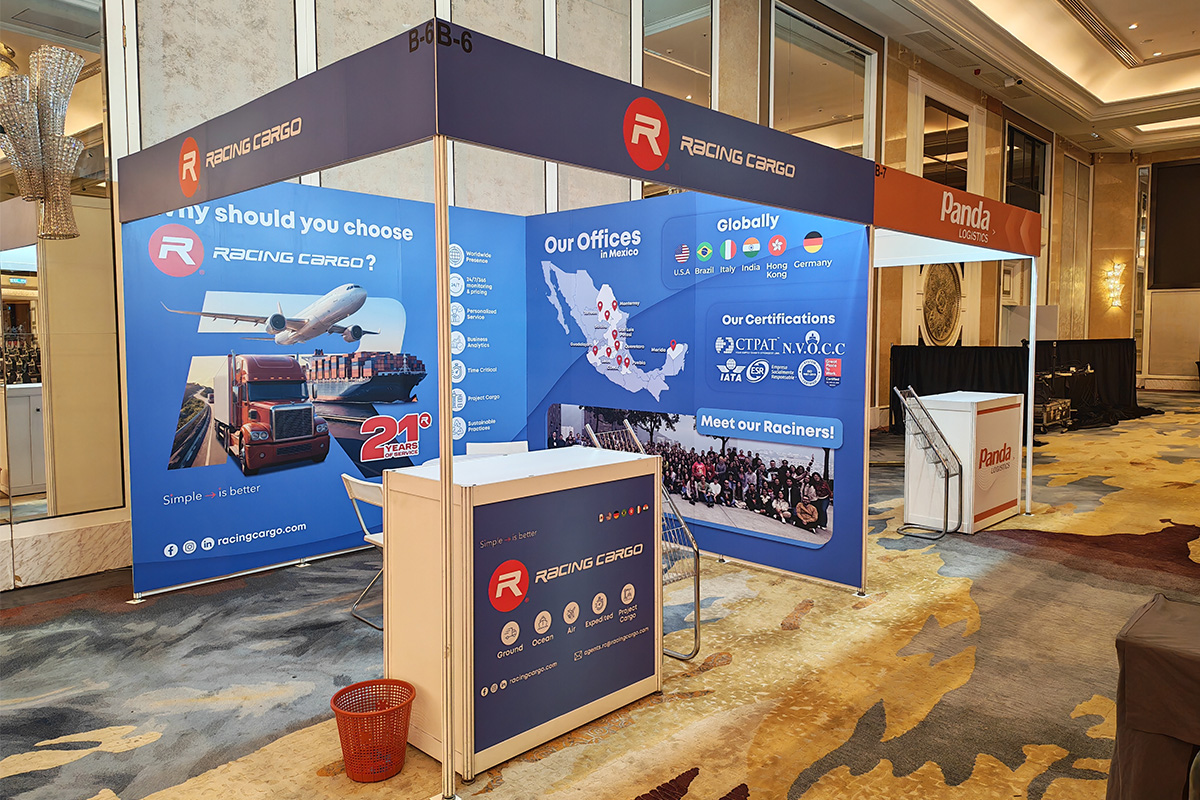 Shell scheme booth graphic printing in Singapore by KEW·I PROJECTS